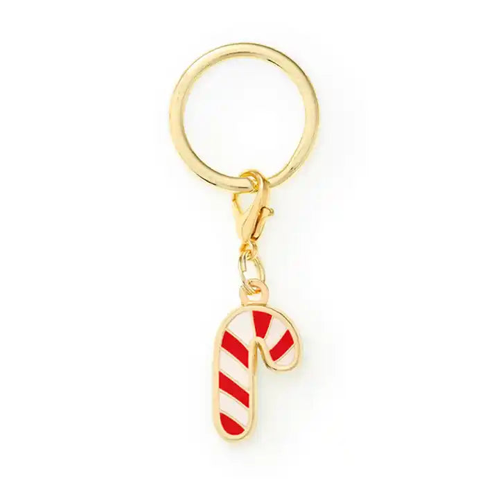 candy cane enamel dog collar charm