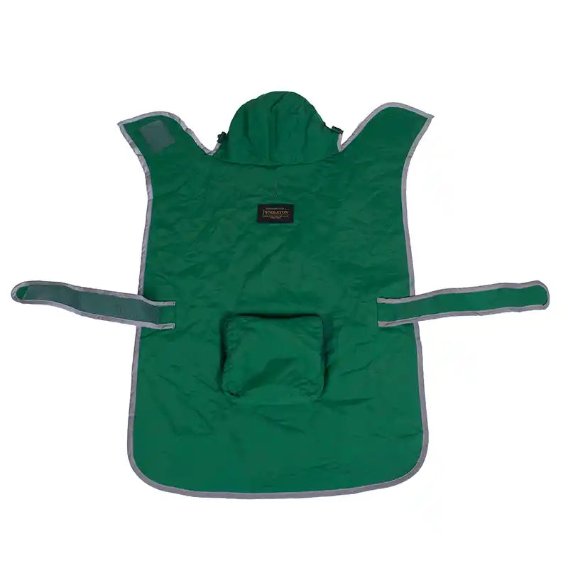 green pendleton dog raincoat