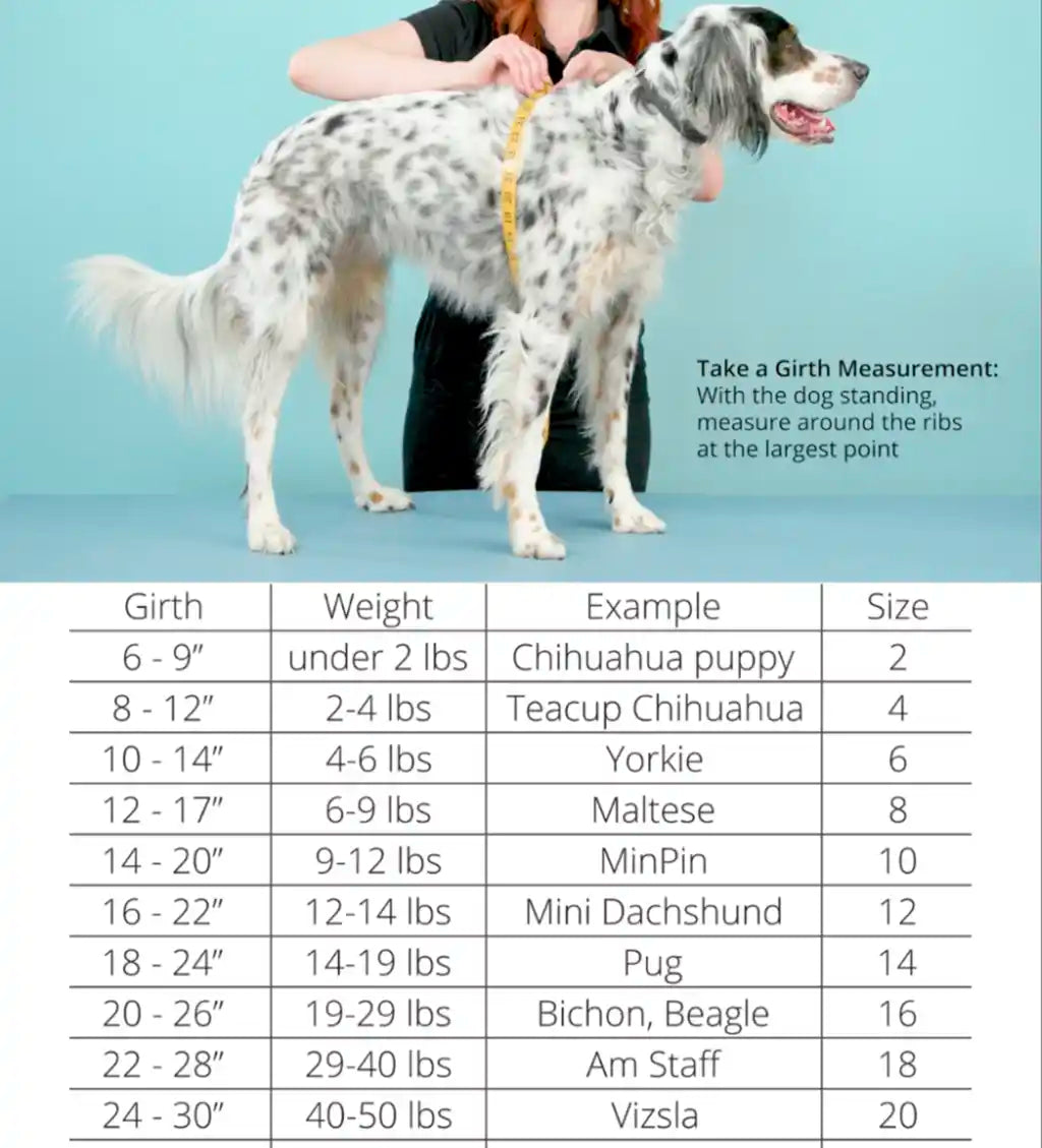 gold paw fleece shirt size chart