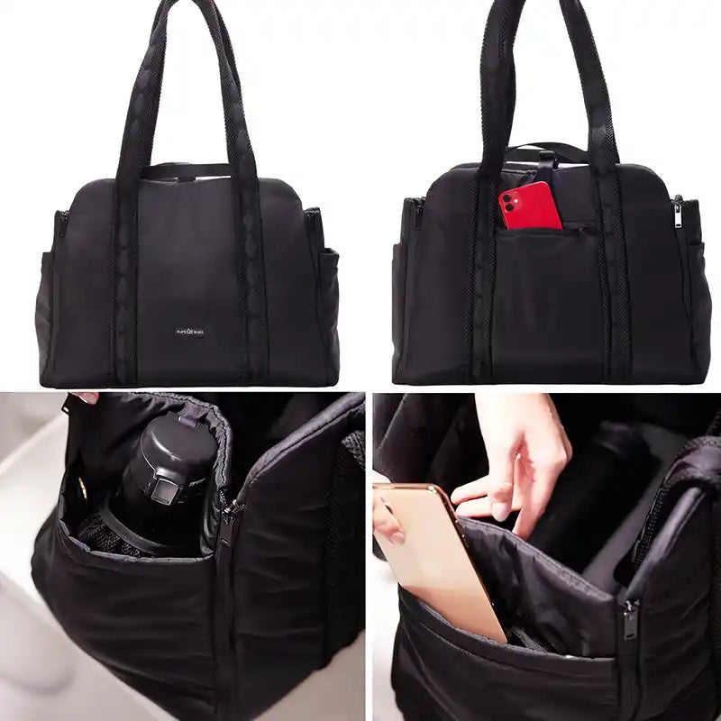 black everywhere convertible dog tote