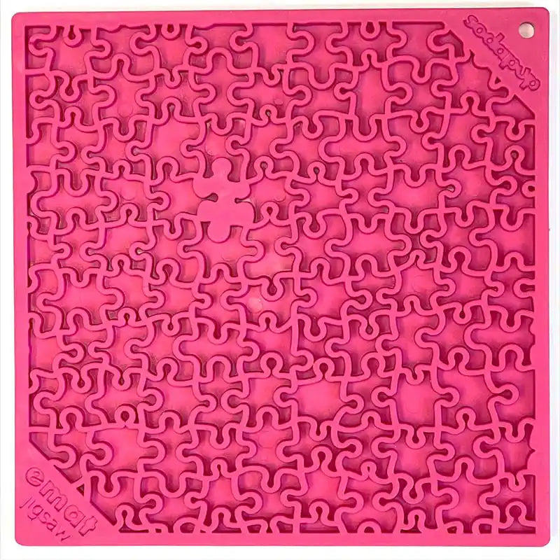 puzzle lick mat for dogs pink