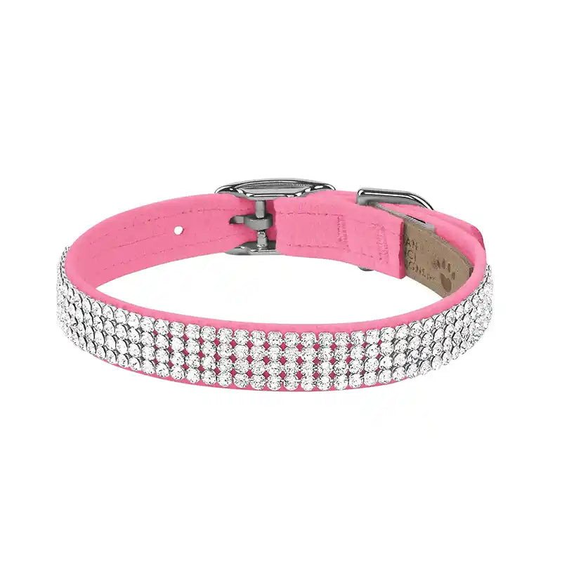 Susan Lanci 4 Row Swarovski Crystal Giltmore Pet Collar