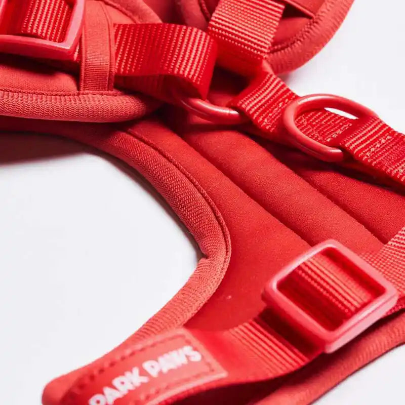 spark paws athleisure cushioned dog harness closeup
