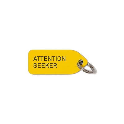 growlees "attention seeker" pet tag