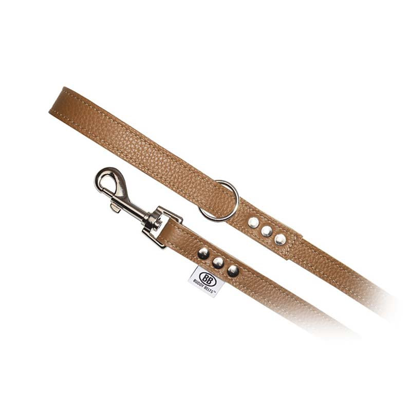 buddy belt caramel leather leash