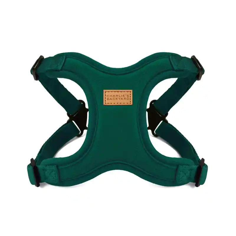 charilie's backyard comfort harness green