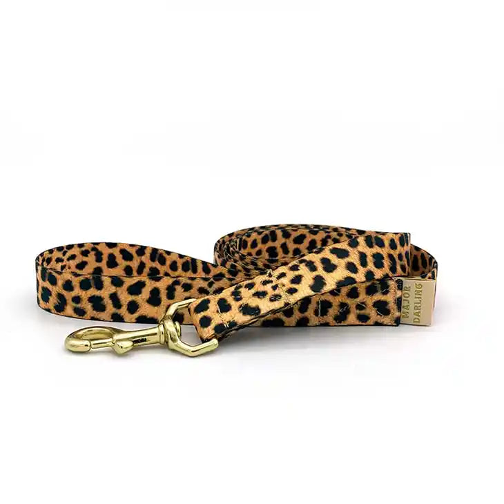 Leopard Pattern Nylon Webbing Dog Leash