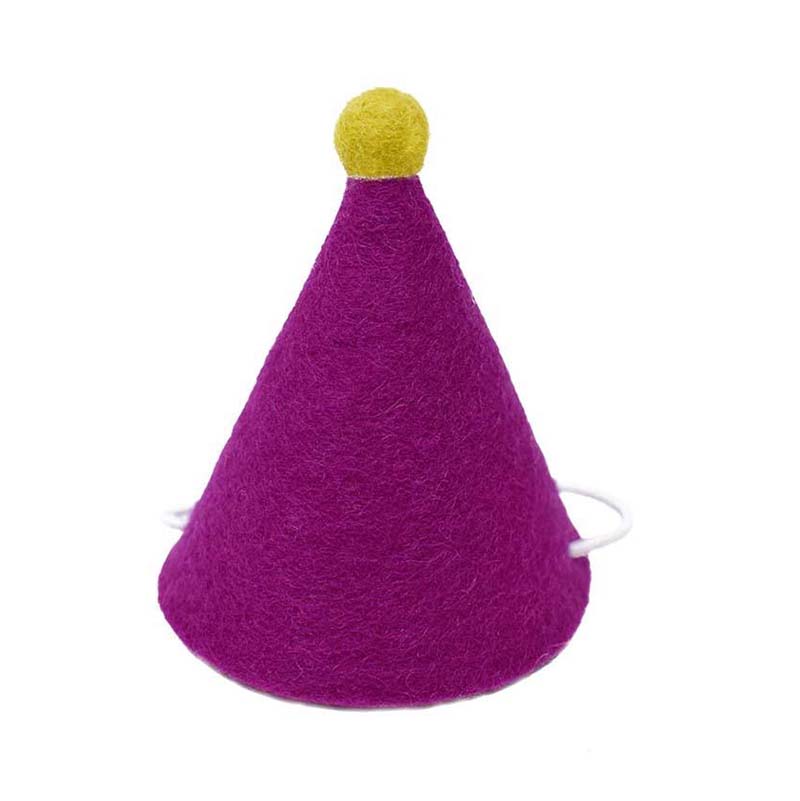 purple dog/cat birthday hat