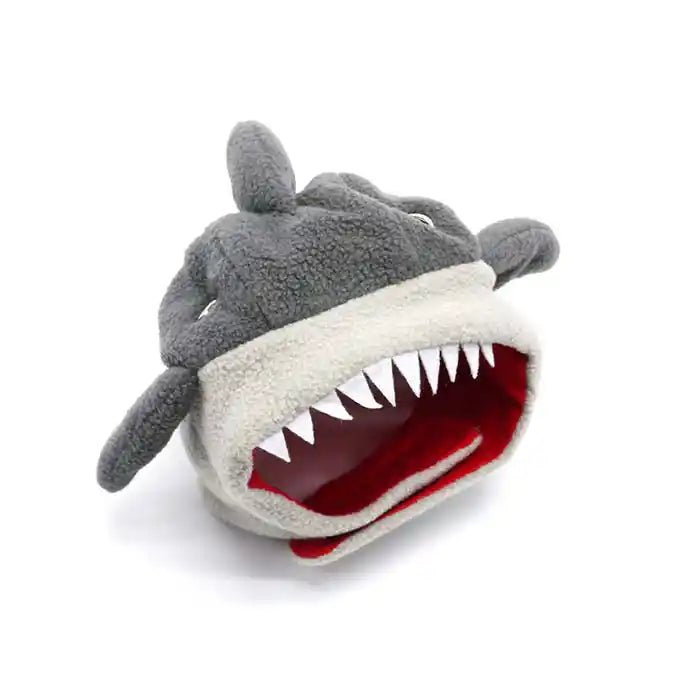 shark hat dog costume