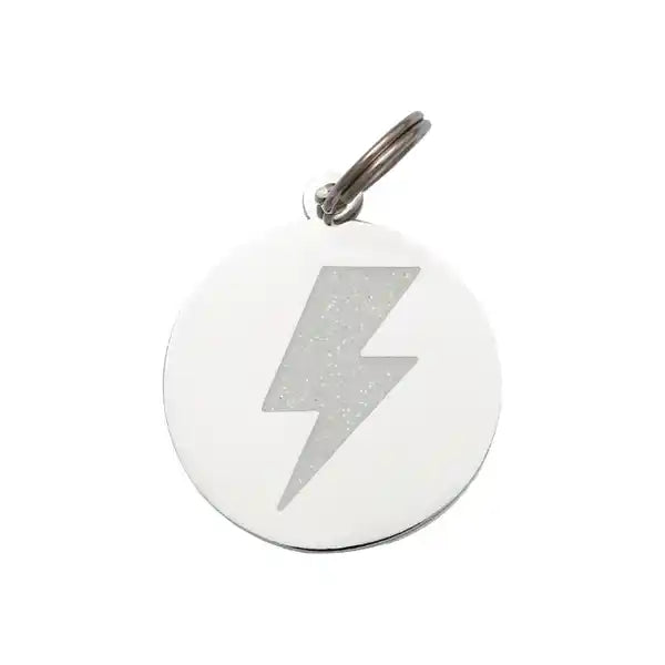 Lightning Bolt - Enamel Dog Charm/ID Tag