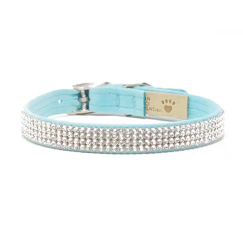 Susan Lanci 4 Row Swarovski Crystal Giltmore Pet Collar