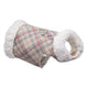 Susan Lanci Plaid Scotty Bowzer Dog Coat in doe