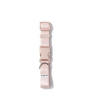 Amore Dog Collar in Petal Pink laying flat