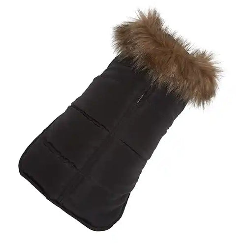 Blalck Aspen Puffer Dog Coat from Up Country