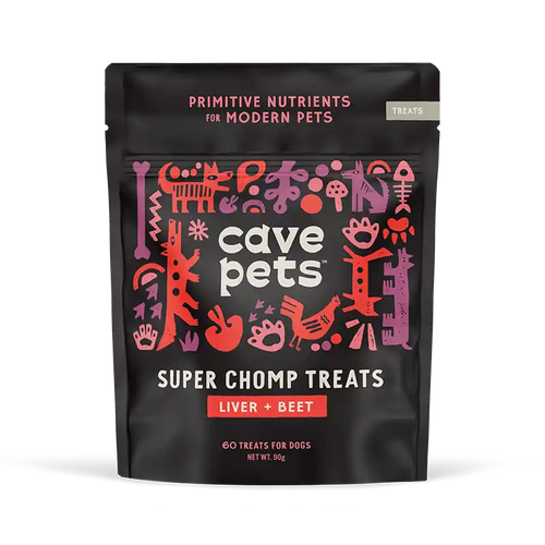 Cave Pets Super Chomp Treats - Liver & Beet packaging