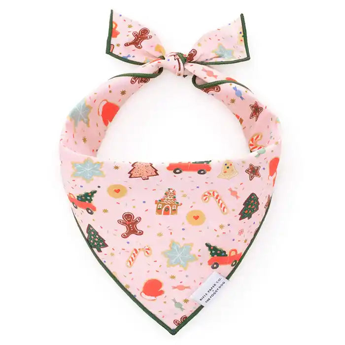 holiday cookies foggy dog bandana