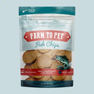 Bag of Farm to Pet Fish Chips dog treats.