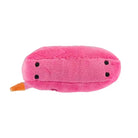 Bottom view of pink Barkin bag toy
