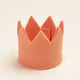 peach felt crown for pets