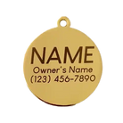 silently judging you cat ID charm tag engraving example