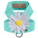 tiffi blue daisy dog harness top view