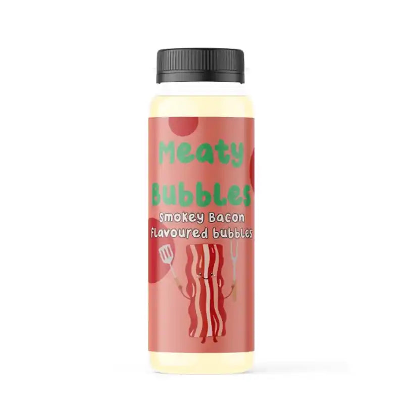 smokey bacon flavored bubbles for dogs