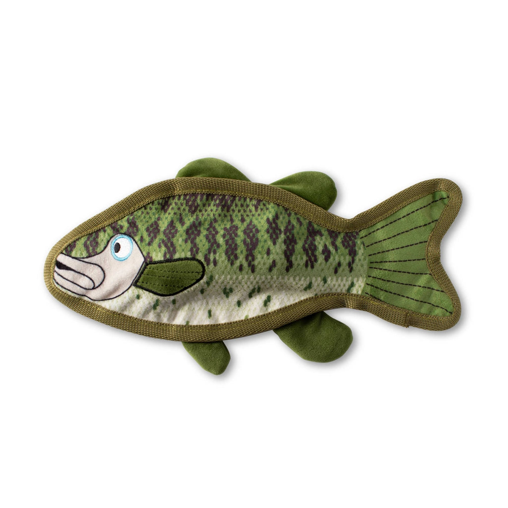 bass fish durable dog toy