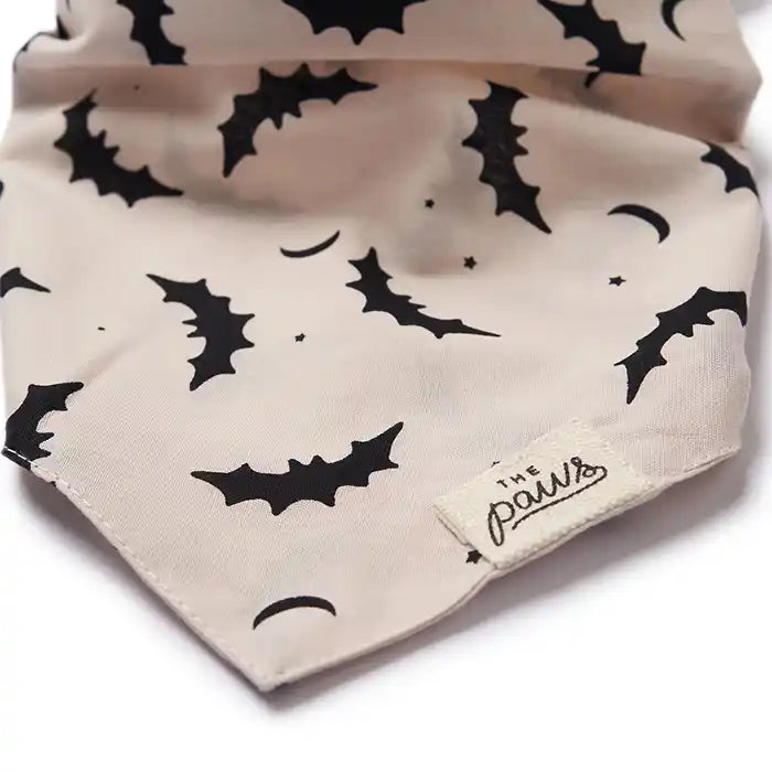 Halloween Bats Dog Bandana Closeup