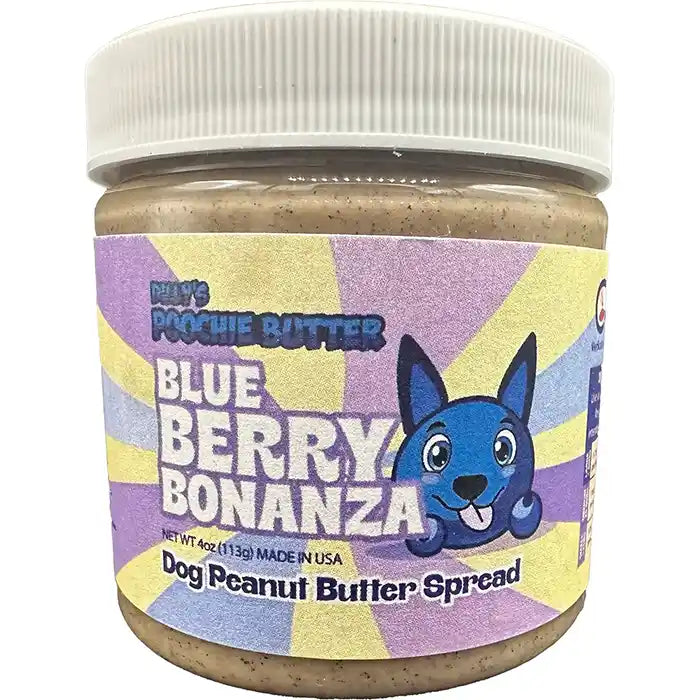 blue berry dog peanut butter