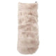 beige faux fur dog coat