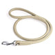 beige leather dog leash
