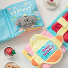 birthday book snuffle dog toy open