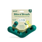 S 'Bite n' Brush' toothbrushing enrichment toy for dogs with packaging on a white background