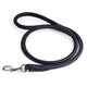 black leather dog leash