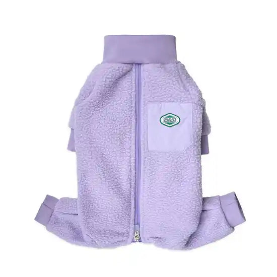 lavender outdoor dog onesie