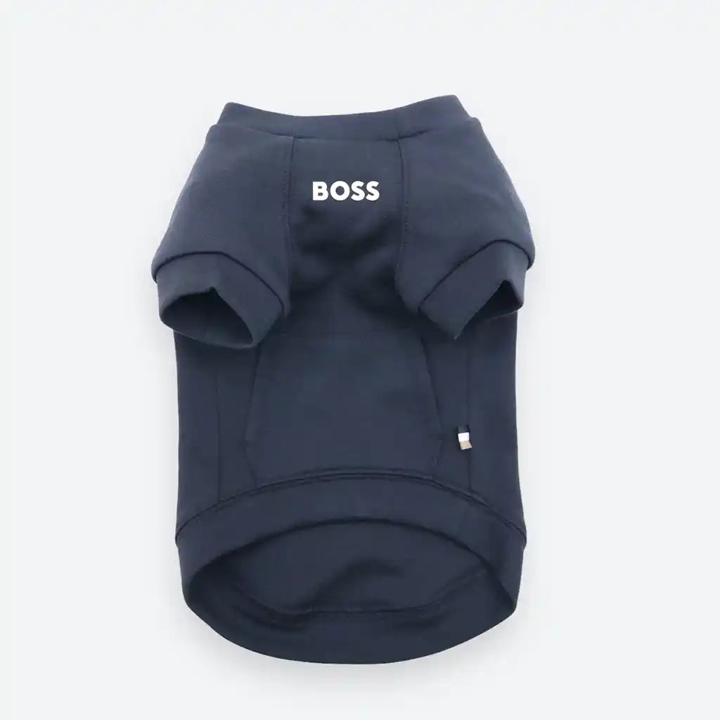 boss dog essentials sweater in black underside