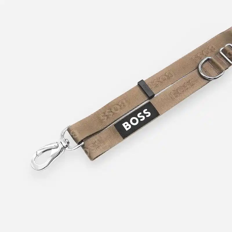 boss dog essentials leash in tan closeup