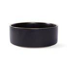black ceramic pet bowl