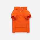 bright orange dog polo shirt