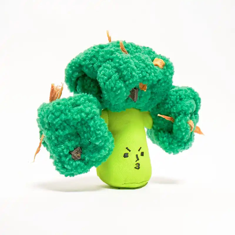 broccoli dog nosework toy with treats