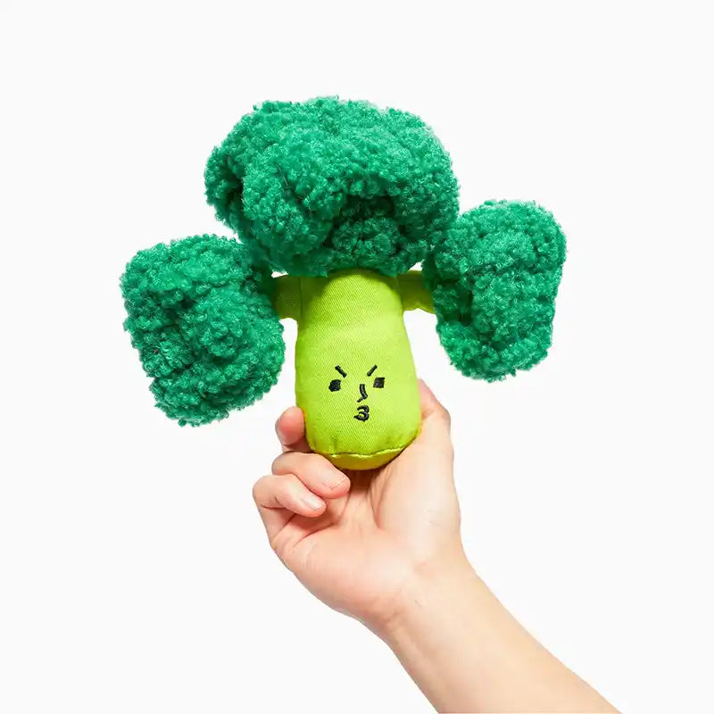 broccoli nosework dog toy