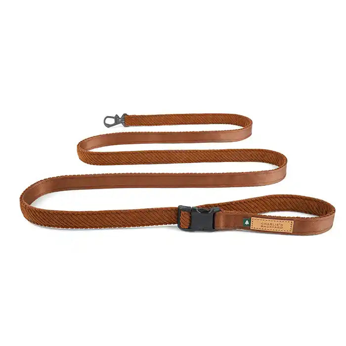 brown corduroy leash