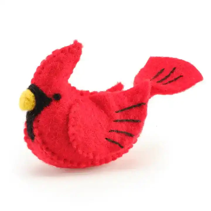 cardinal bird catnip cat toy