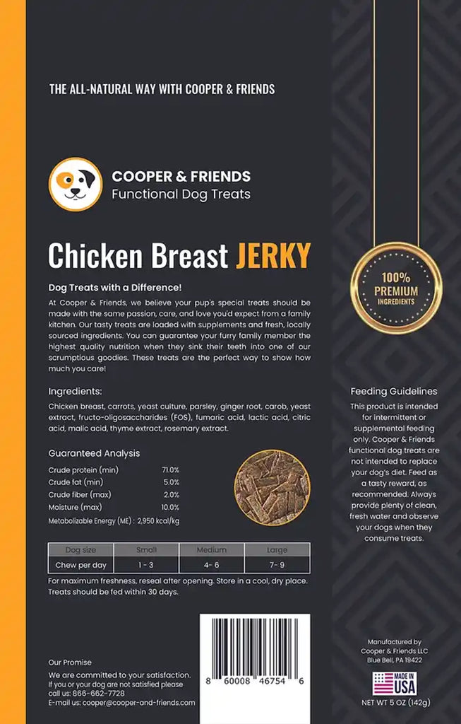 chicken breast jerky info
