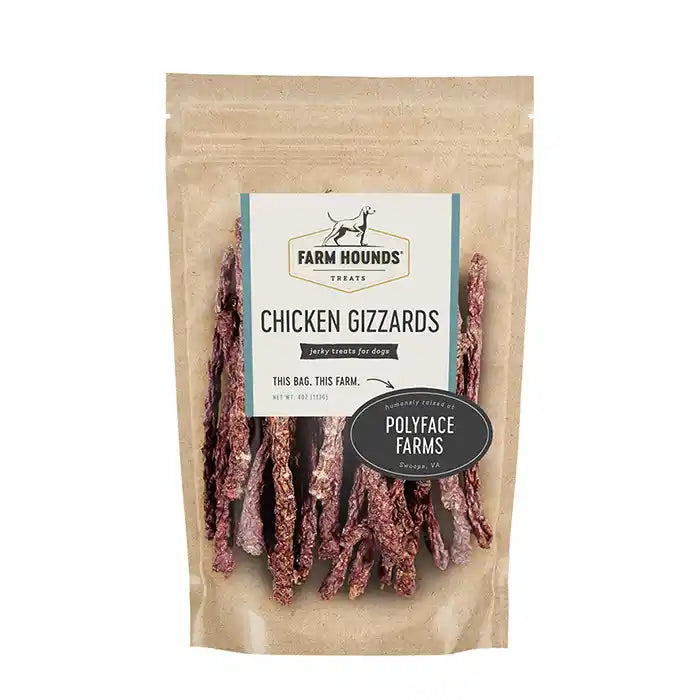 farm hounds chicken gizzards dog treats