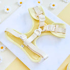 Back side of yellow daisy harness