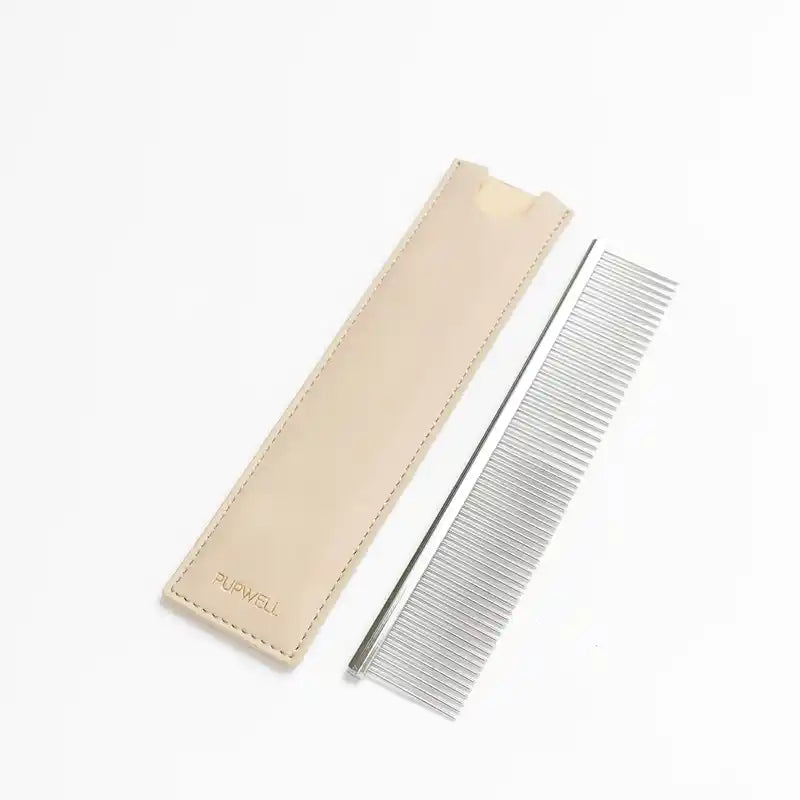 stainless steel dog grooming comb from pupwell