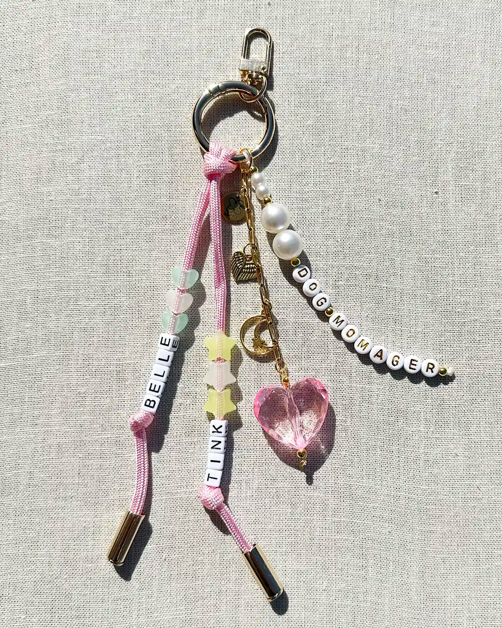 Custom Dog Mom Key Chain / Bag Charm