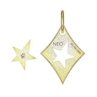 dog id tag with cut out star charm for owner