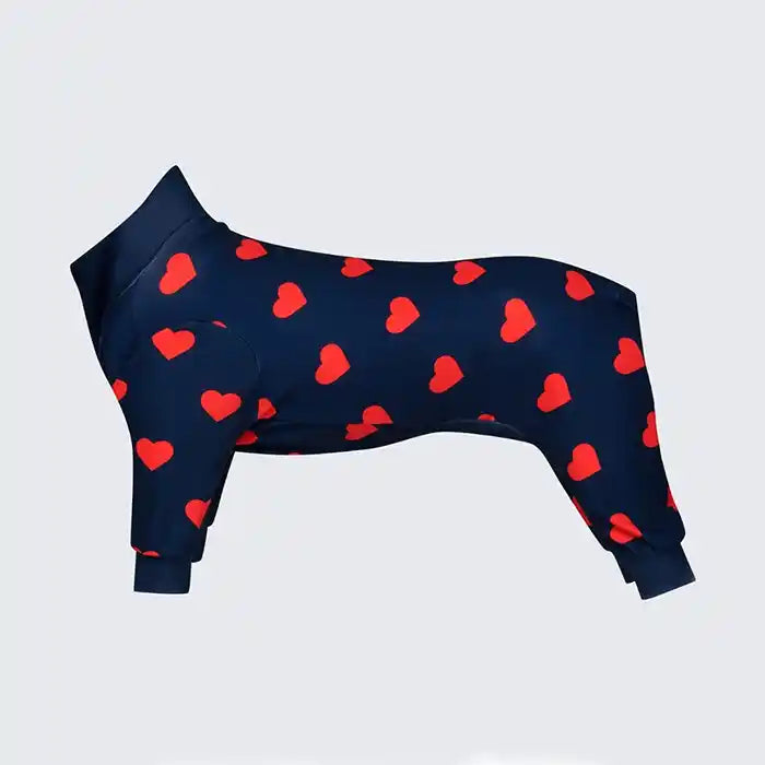 spark paws heart dog pjs